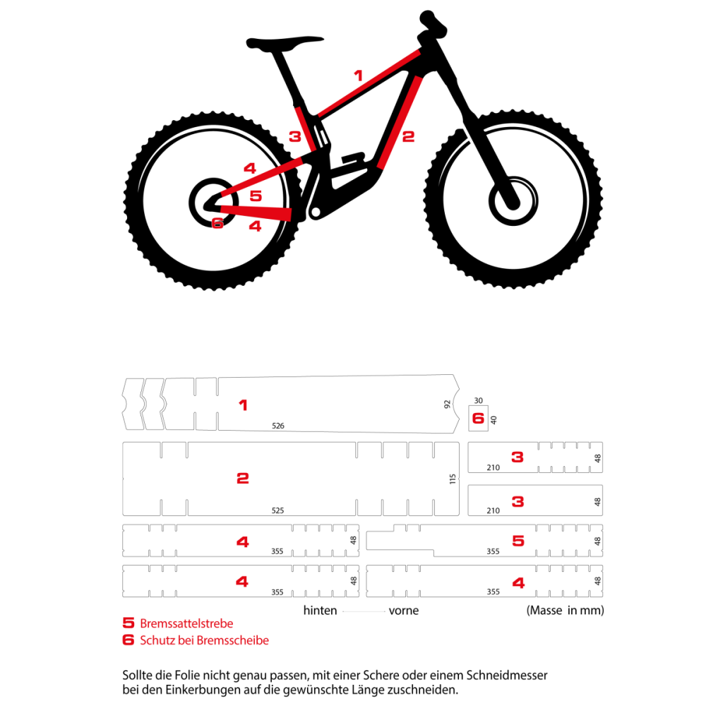 Schutzfolie Mountainbike Version 2.0